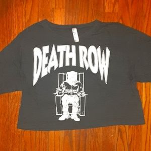 DEATH ROW records crop top